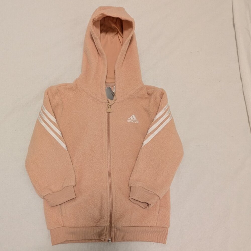 Adidas Peach Fleece Tracksuit – 4T – New with Tags